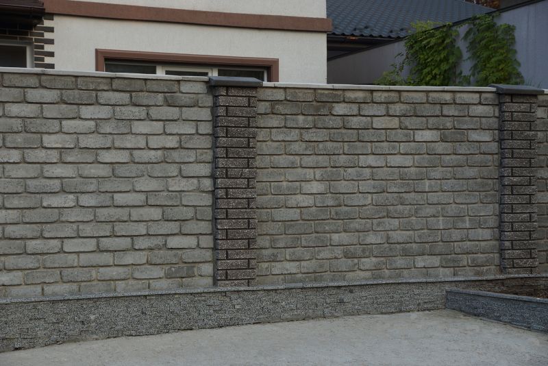 Finished Masonry Fence